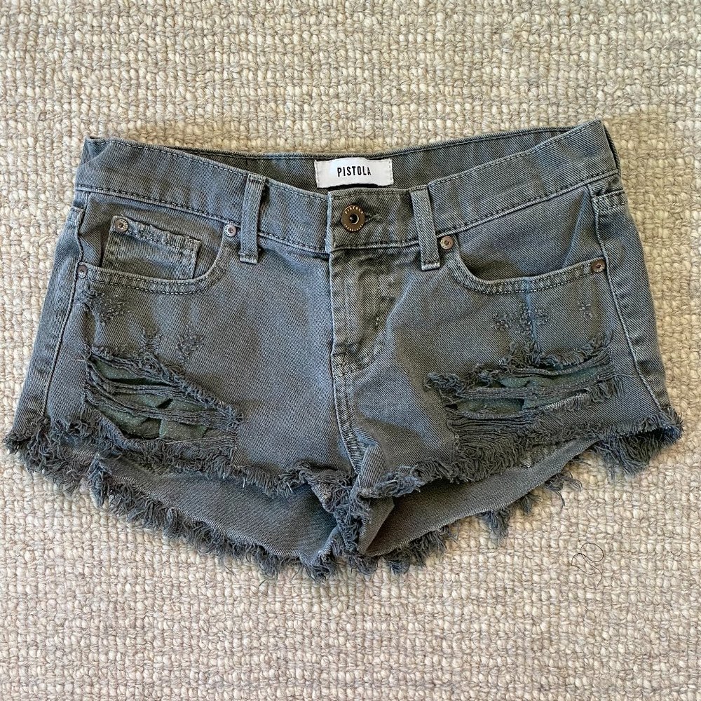 PISTOLA Olive green shorts